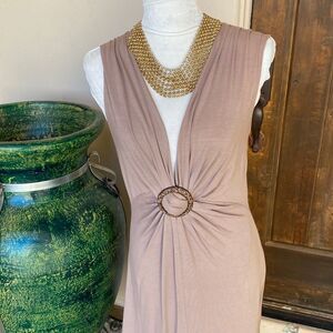 BCBG twist front knit dress size med